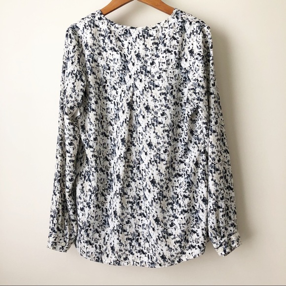 CAbi Shatter Split Neck Geometric Long Sleeve - Picture 7 of 7